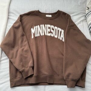 Brown Minnesota Crewneck- Size XL